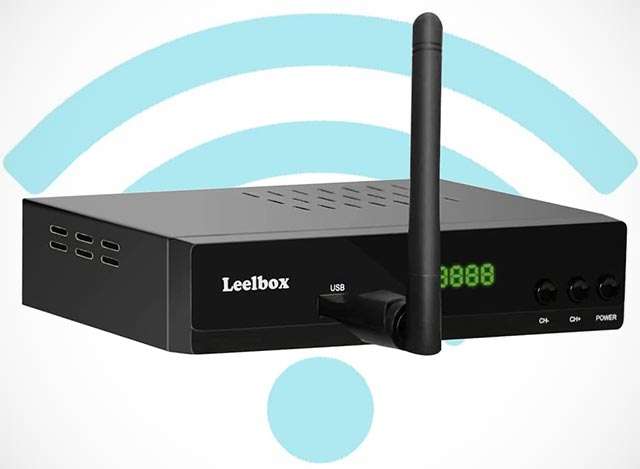 Il decoder DVB-T2 di Leelbox con adattatore WiFi incluso