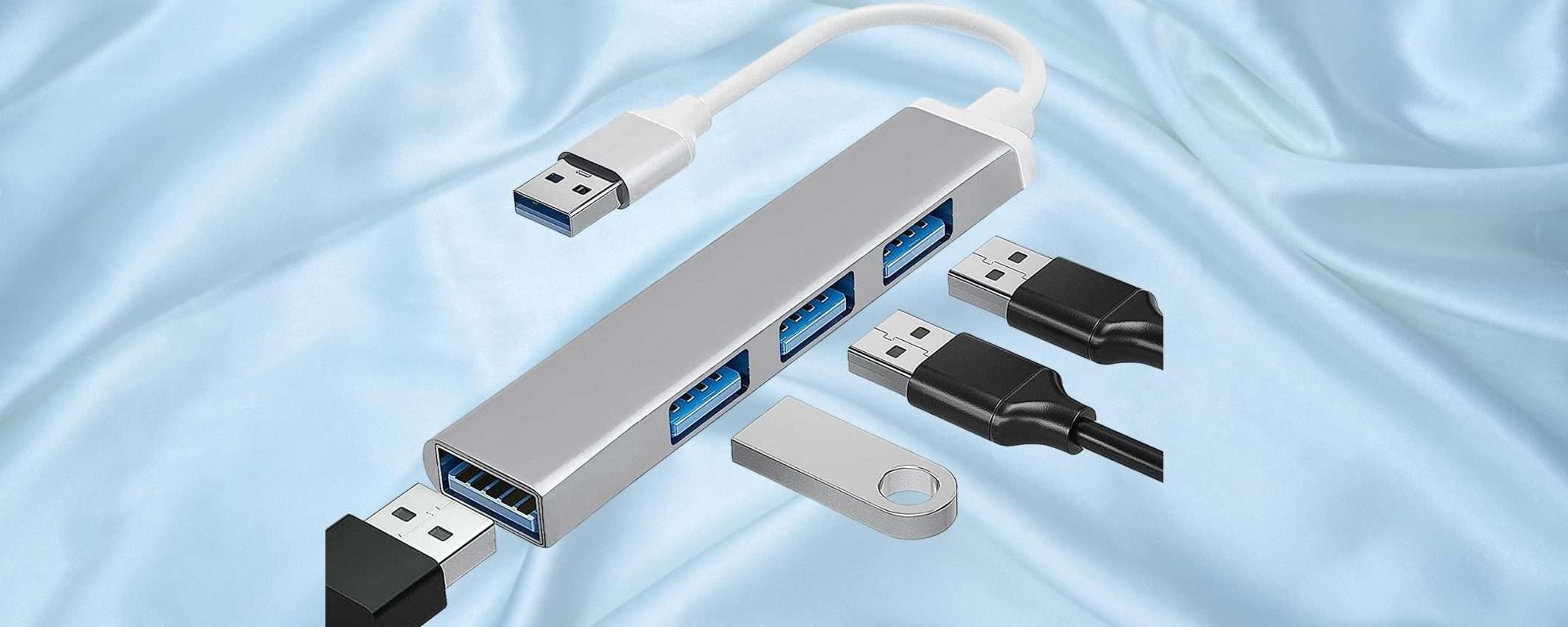 Mini Hub portentoso: 4 in 1 in un solo secondo (8€)