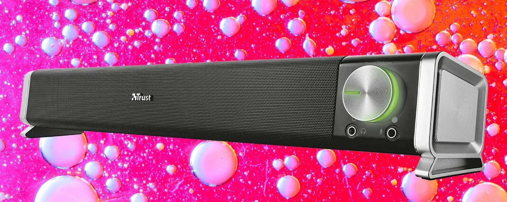Soundbar per PC? Esiste e questa di Trust costa due soldi (-29%)