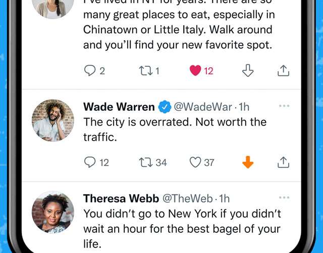 Il downvote su Twitter