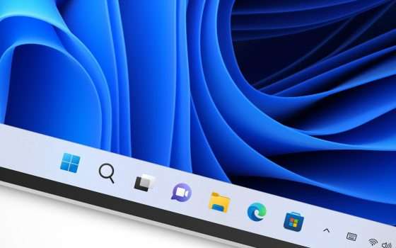 Windows 11: nuova barra applicazioni per i tablet