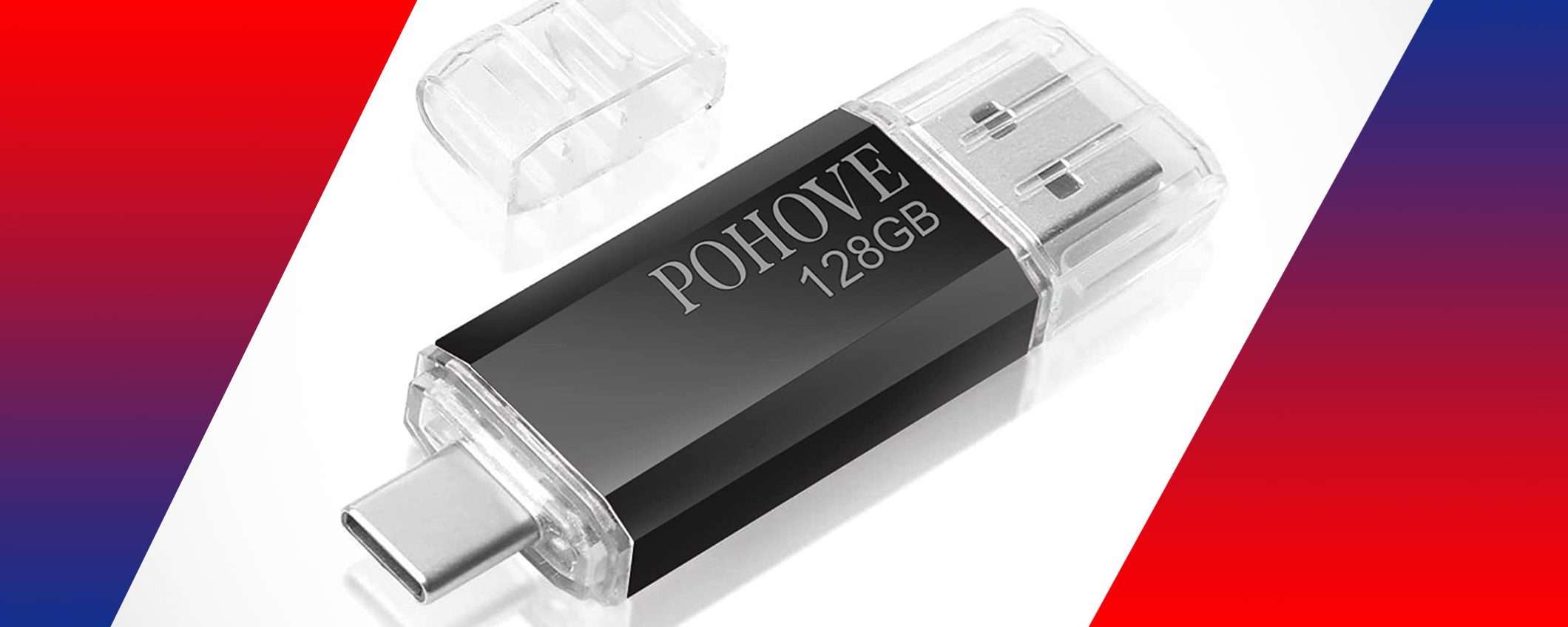 Pendrive 128 GB con doppio connettore : guarda qui