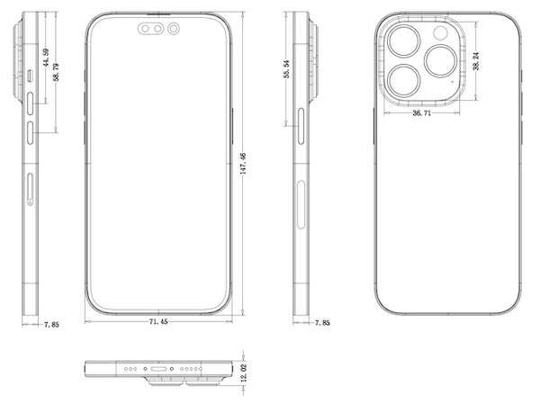 iPhone 14 Pro CAD