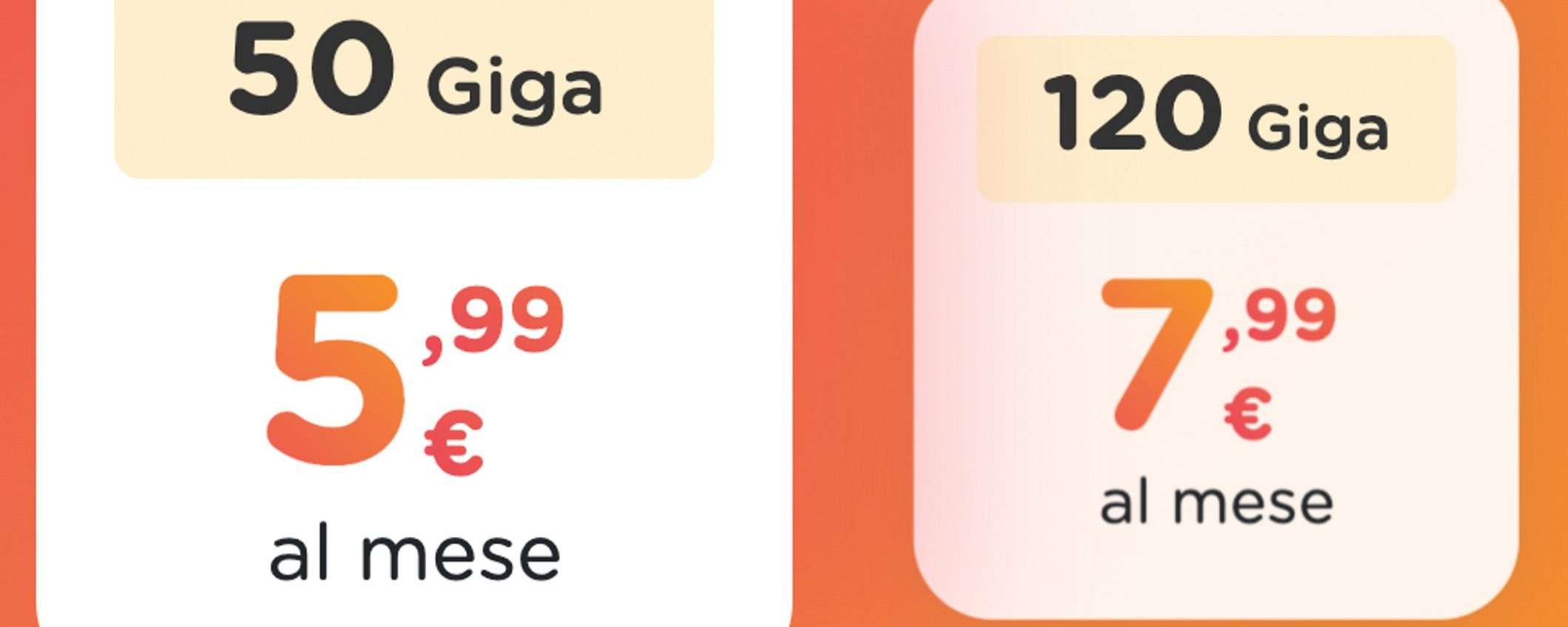 Ho PROMO 120 Giga a partire da 5,99 euro al mese