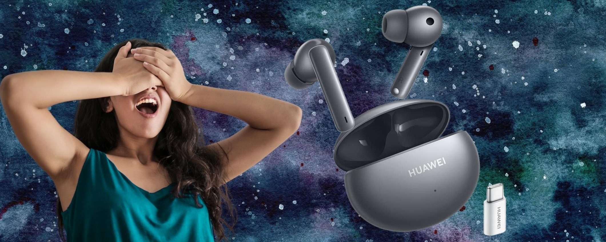 Amazon ESAGERA con lo sconto sulle Huawei FreeBuds 4i, l'affare di oggi