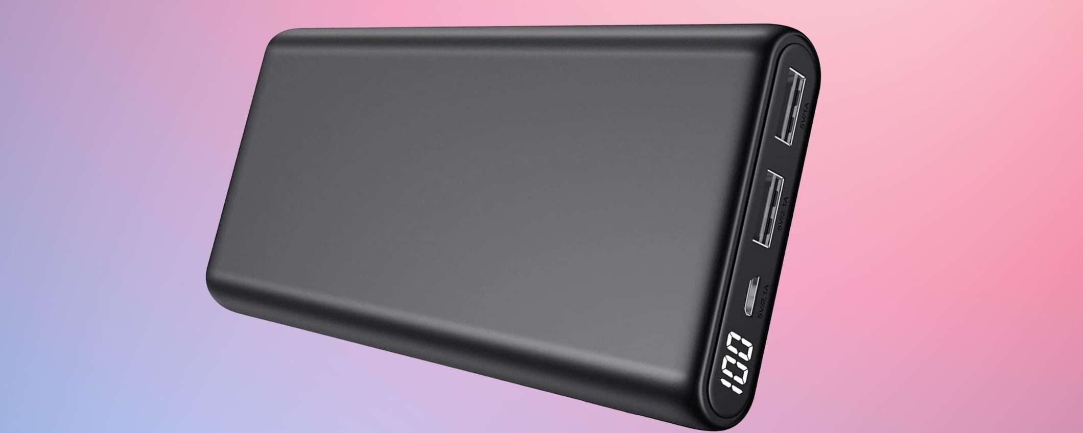 Power Bank senza se e senza mai: 5 ricariche CONSECUTIVE a 24€