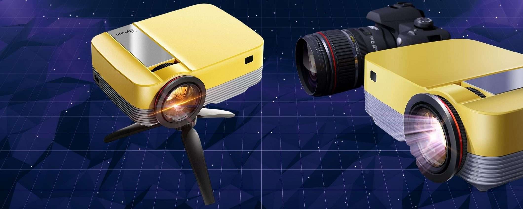 Proiettore portatile per trasformare la casa in un CINEMA (59€)