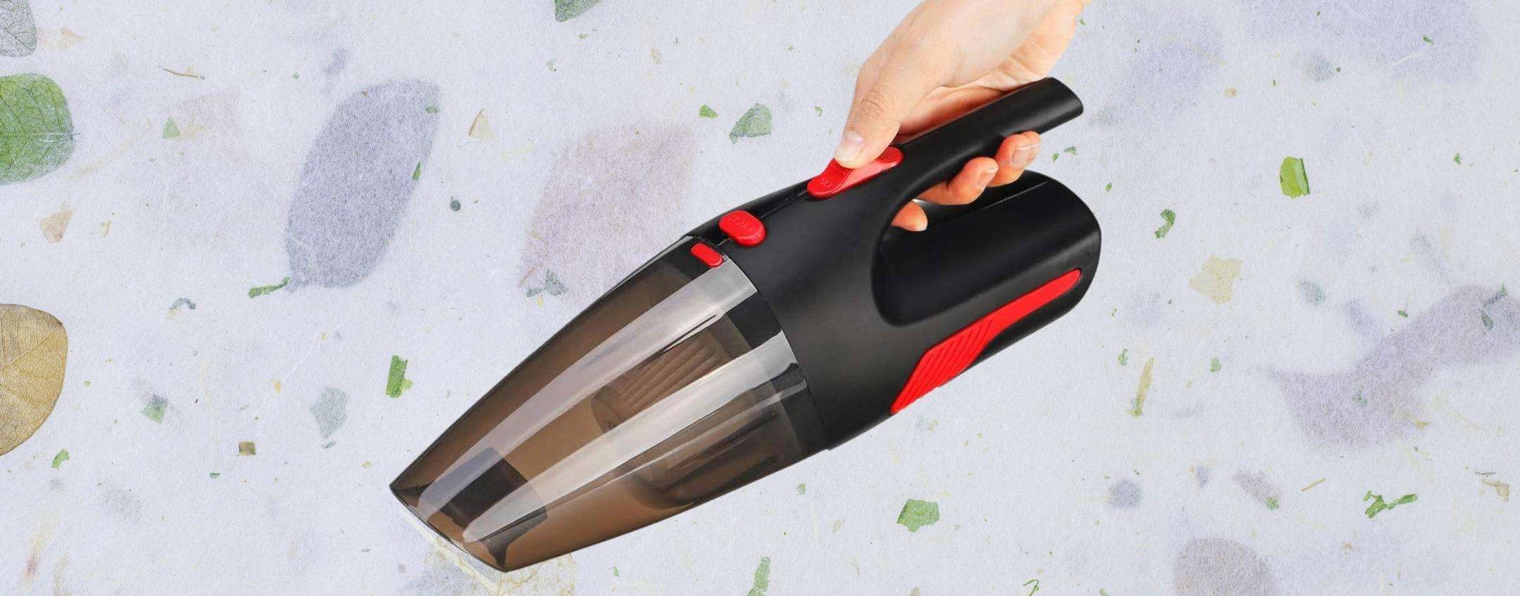 Svendita su Amazon: il mini aspirapolvere SENZA fili al minimo