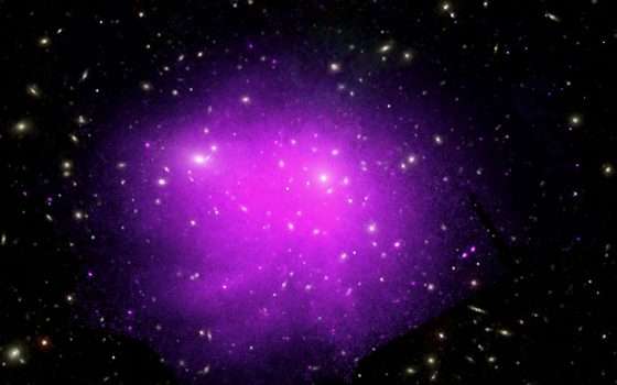 Ammasso di galassie studiato con 196 laser