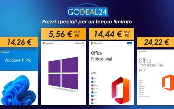 Licenze Windows a partire da 5,56€: gli sconti Godeal24