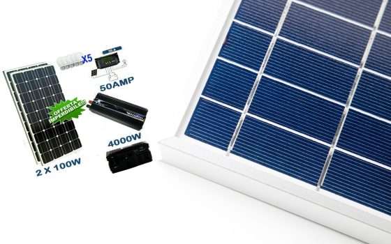 Kit fotovoltaico 2KW giorno con inverter: mini centrale a prezzo WOW