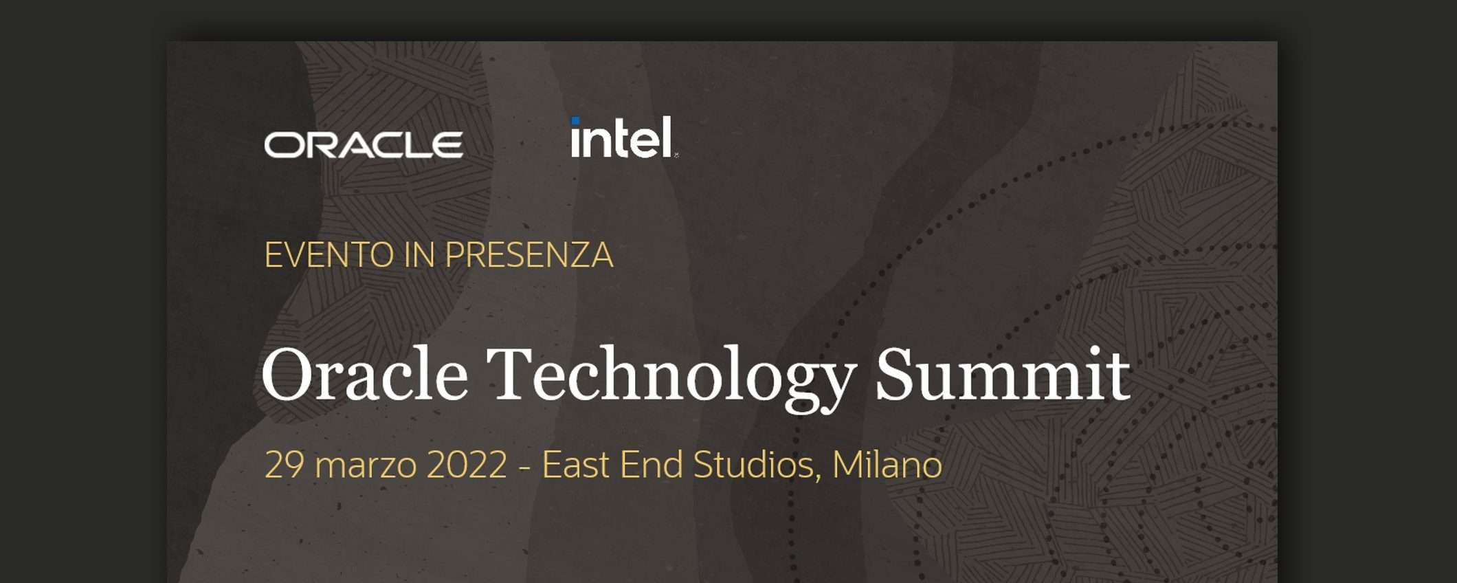 Oracle Technology Summit: 29 marzo, via alle iscrizioni