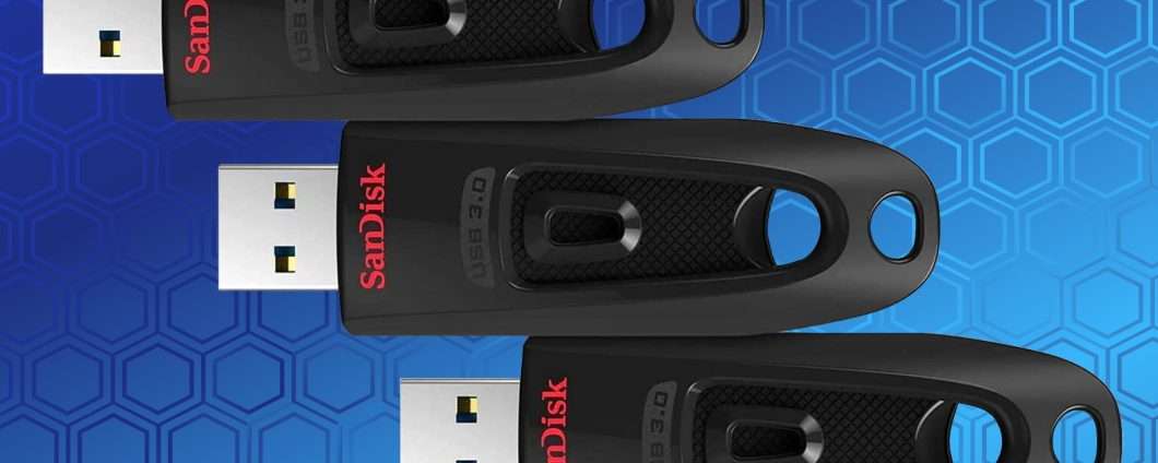 Kit SanDisk Ultra: 3 pendrive professionali a un prezzo incredibile