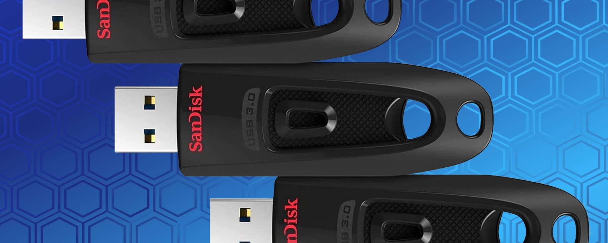 Kit SanDisk Ultra: 3 pendrive professionali a un prezzo incredibile