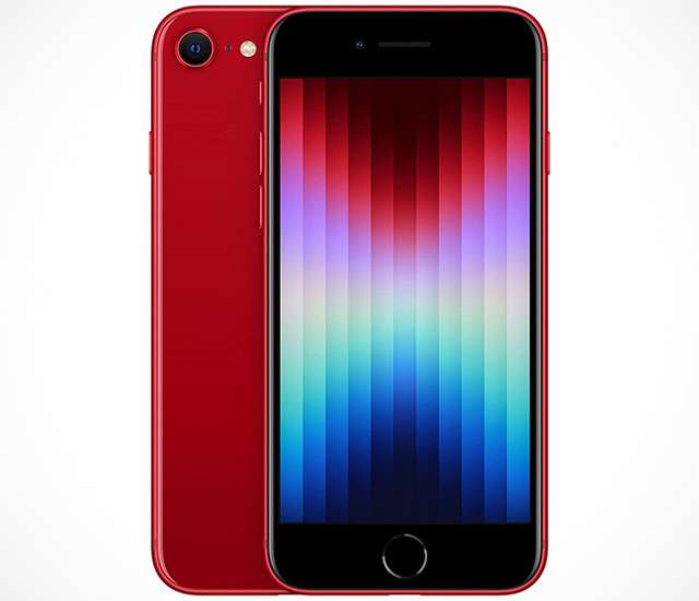 Il nuovo iPhone SE di terza generazione nella colorazione (PRODUCT)RED