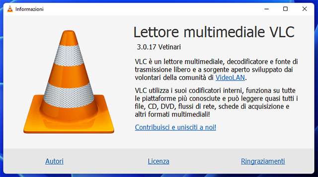 La nuova versione 3.0.17 (Vetinari) di VLC Media Player