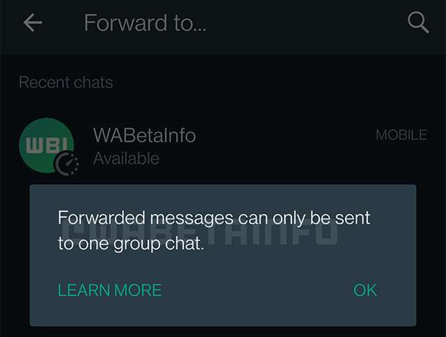 WhatsApp: una nuova funzionalità per fermare le catene di sant'Antonio