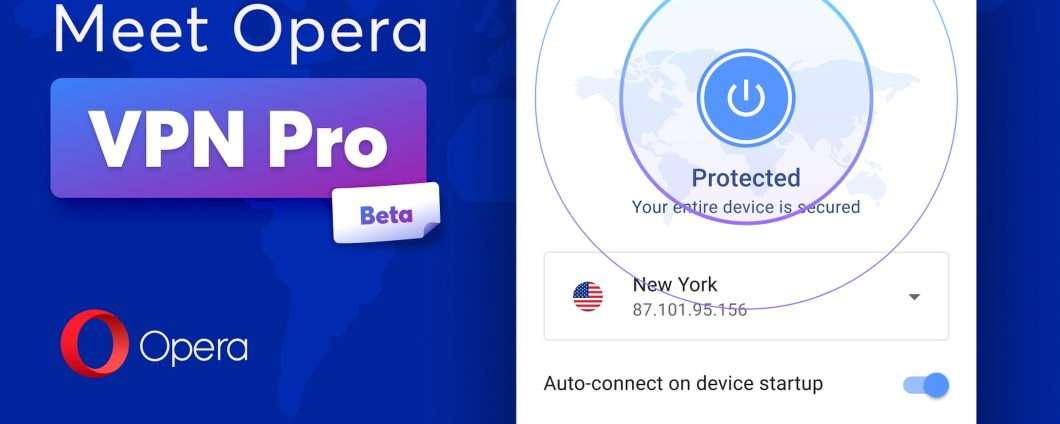 Opera per Android: VPN Pro protegge tutto