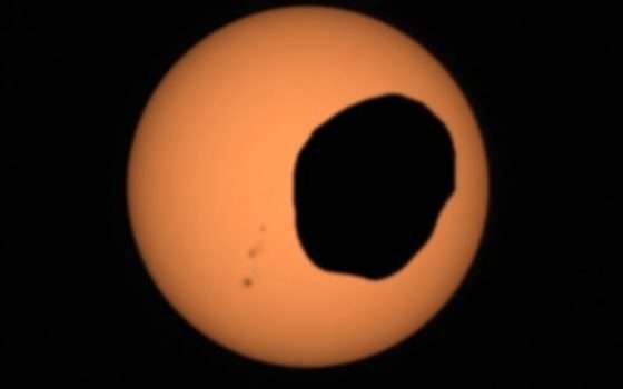 Perseverance registra un video dell'eclissi solare