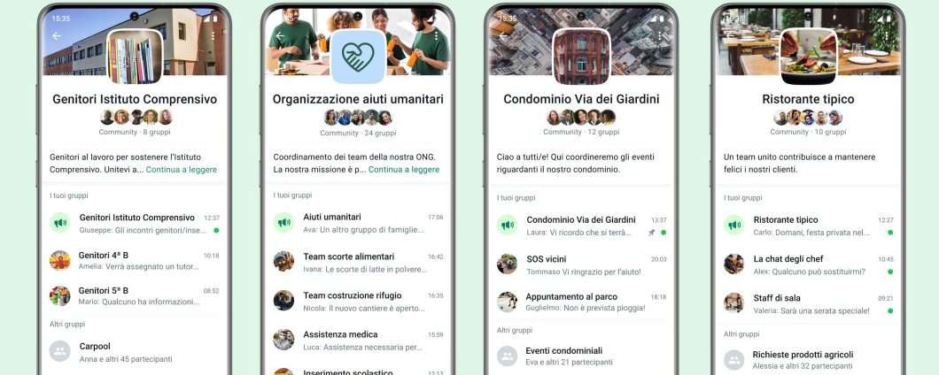 WhatsApp trasforma le chat di gruppo in Community
