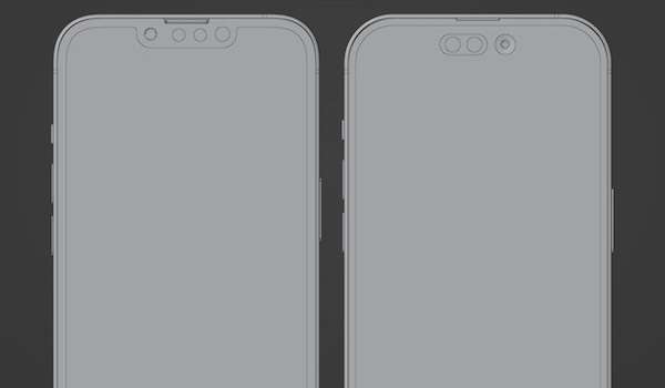 Rendering iPhone 14 Pro fronte