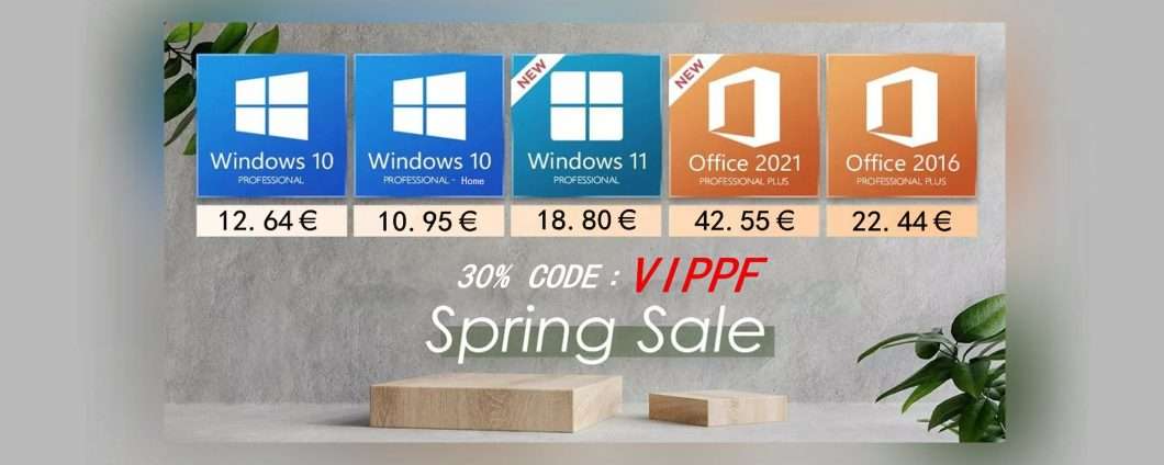 Sconti d'Aprile: Windows 10 per sempre soli 12€, Office 22€, fino -91%