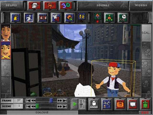 3D Movie Maker di Microsoft su Windows 95