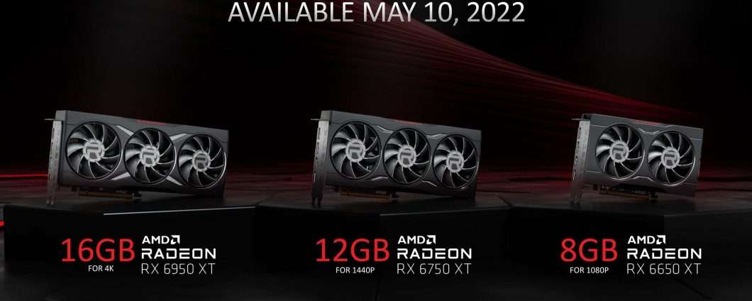 AMD Radeon RX 6000: tre schede con memoria più veloce