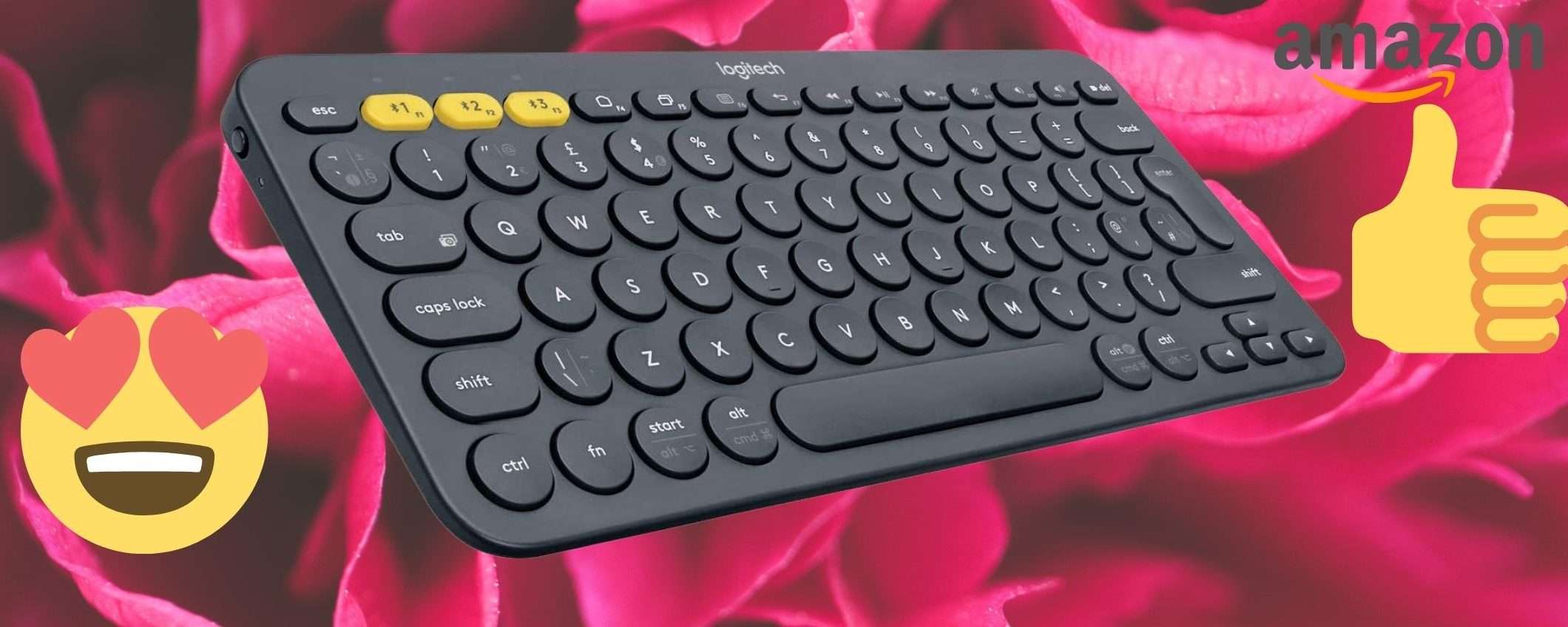 La più amata del web, la Logitech K380 è la tastiera da AVERE (-36%)