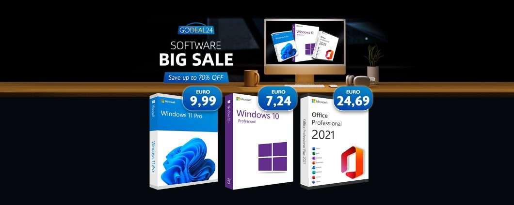 Windows da 5,56€ e Office ai prezzi più bassi su Godeal24! Quantità limitate