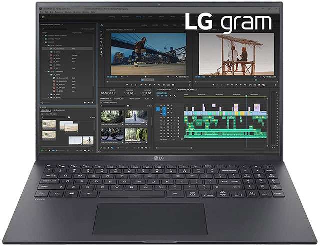 Il laptop LG Gram 16Z90P con Intel Core i7 di undicesima generazione