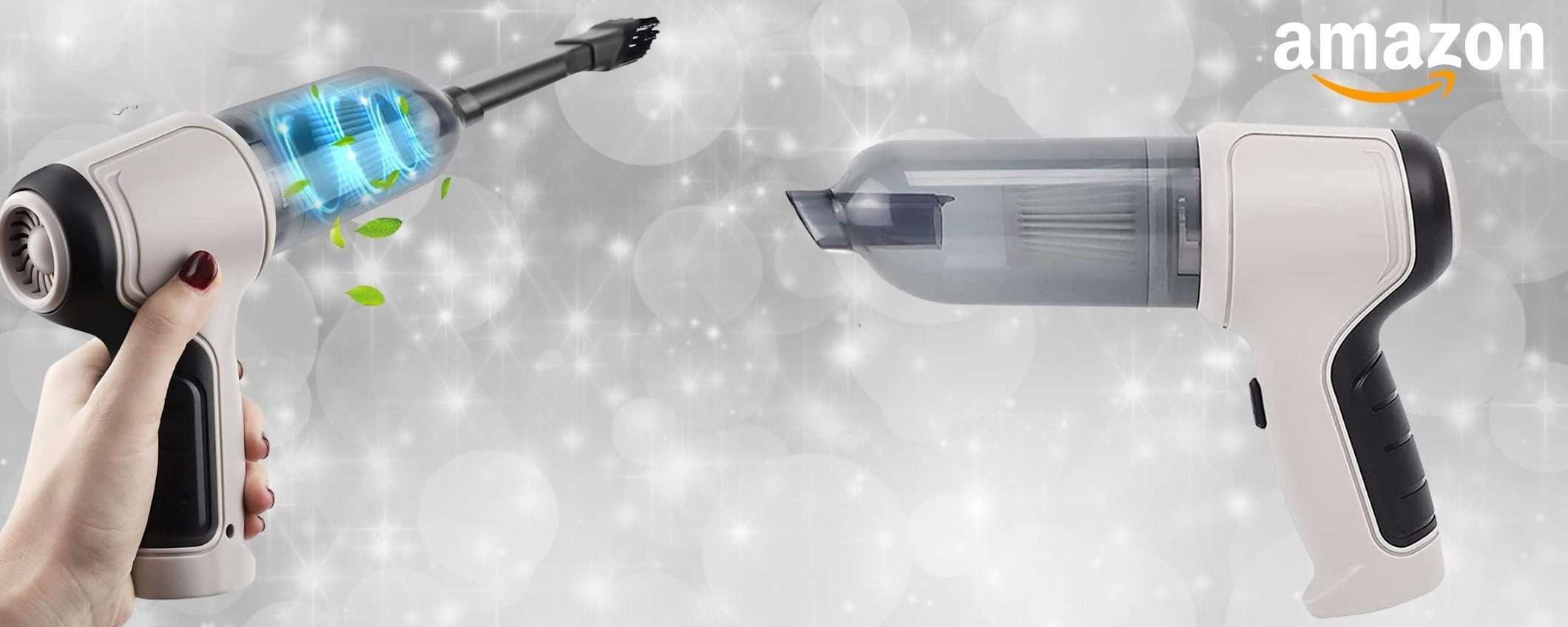 È la tua arma DEFINITIVA: mini aspirapolvere portatile con accessori