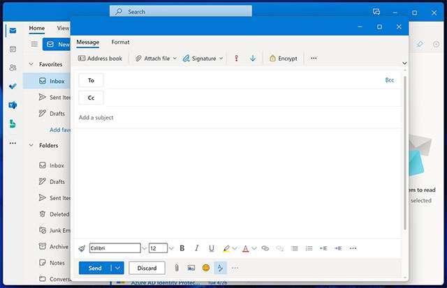 Uno screenshot di One Outlook