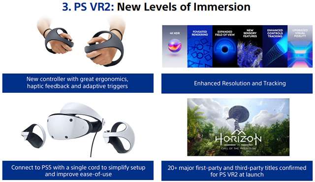 Nuovi dettagli sul visore PlayStation VR2 di Sony per la realtà virtuale