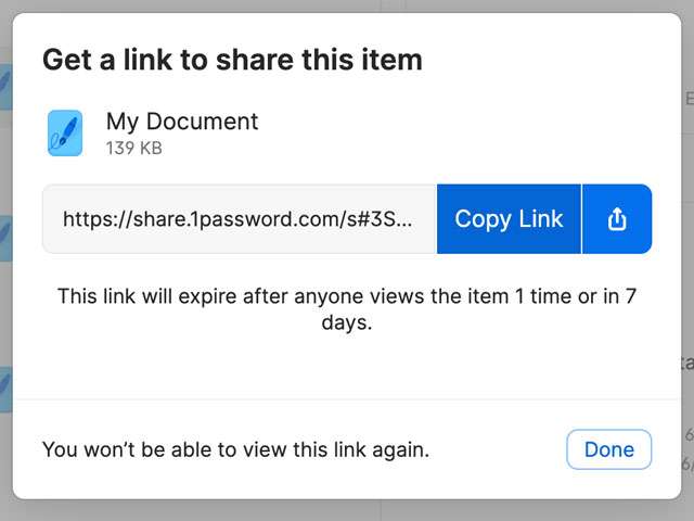 La novità di 1Password per la condivisione di documenti e contenuti