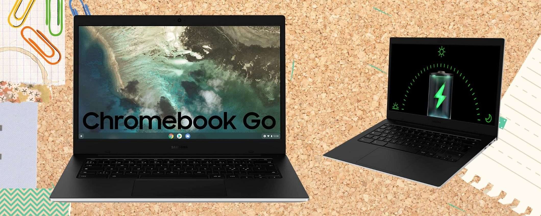 Il Chromebook più portatile che ci sia, Samsung e con 130€ di sconto