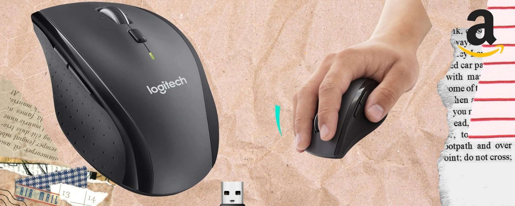 Mouse wireless: BOMBA Logitech a metà prezzo ORA