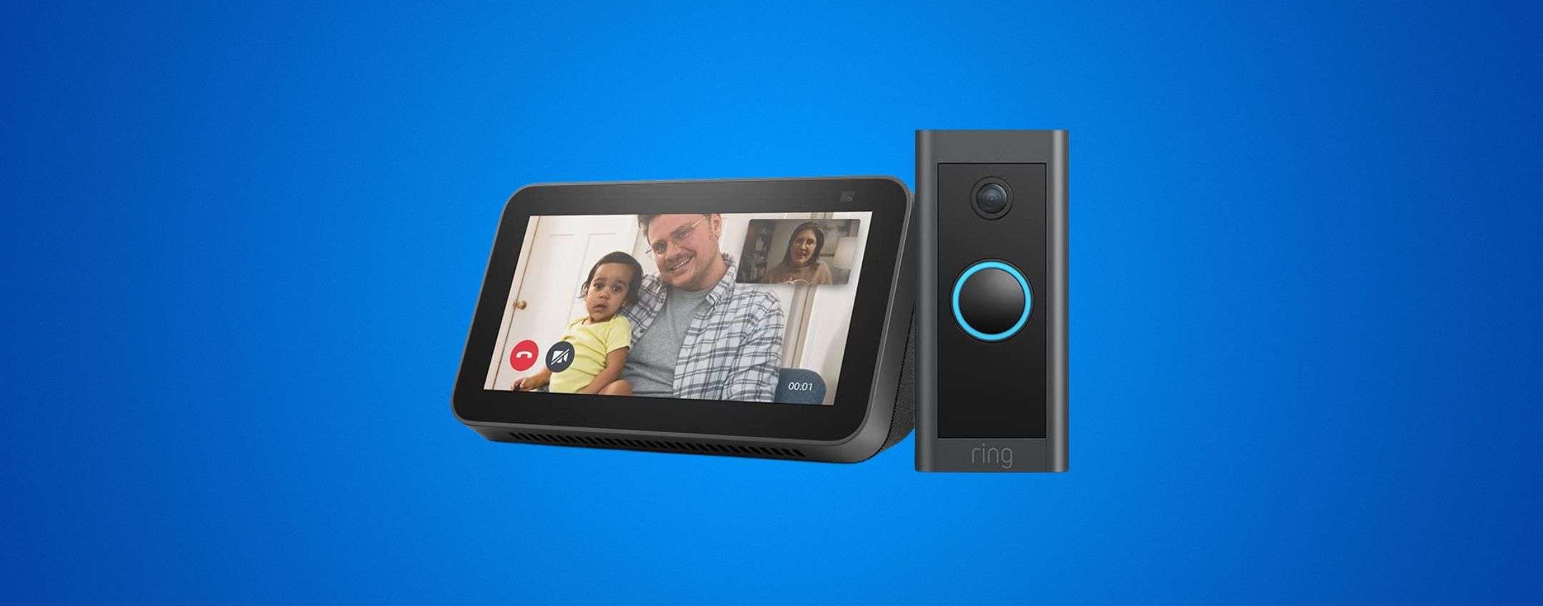 Ring Video Doorbell con Echo Show 5 lo paghi la metà con questo sconto