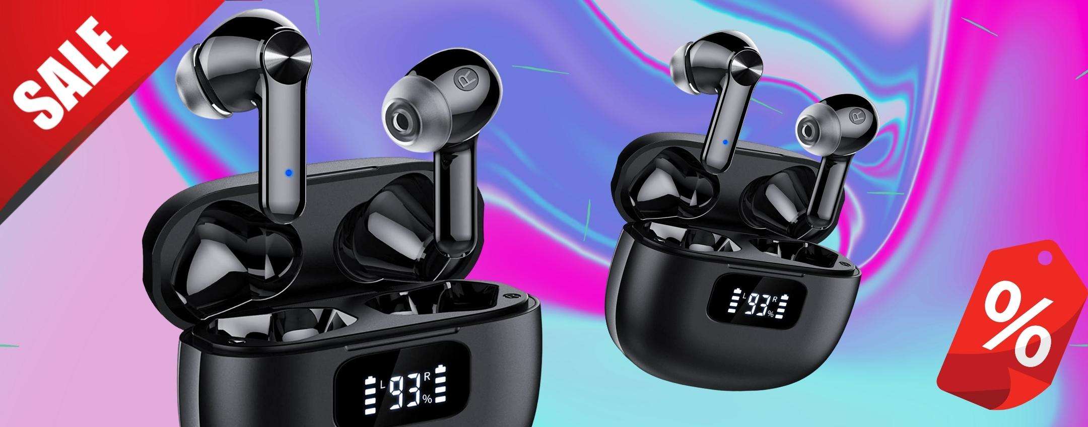 Bluetooth Headset Noise Cancelling Wireless Trucker Headphone With Mute Mic US E