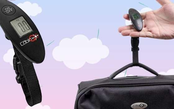 In viaggio senza pensieri: piccola bilancia per valigia, 5€ su Amazon