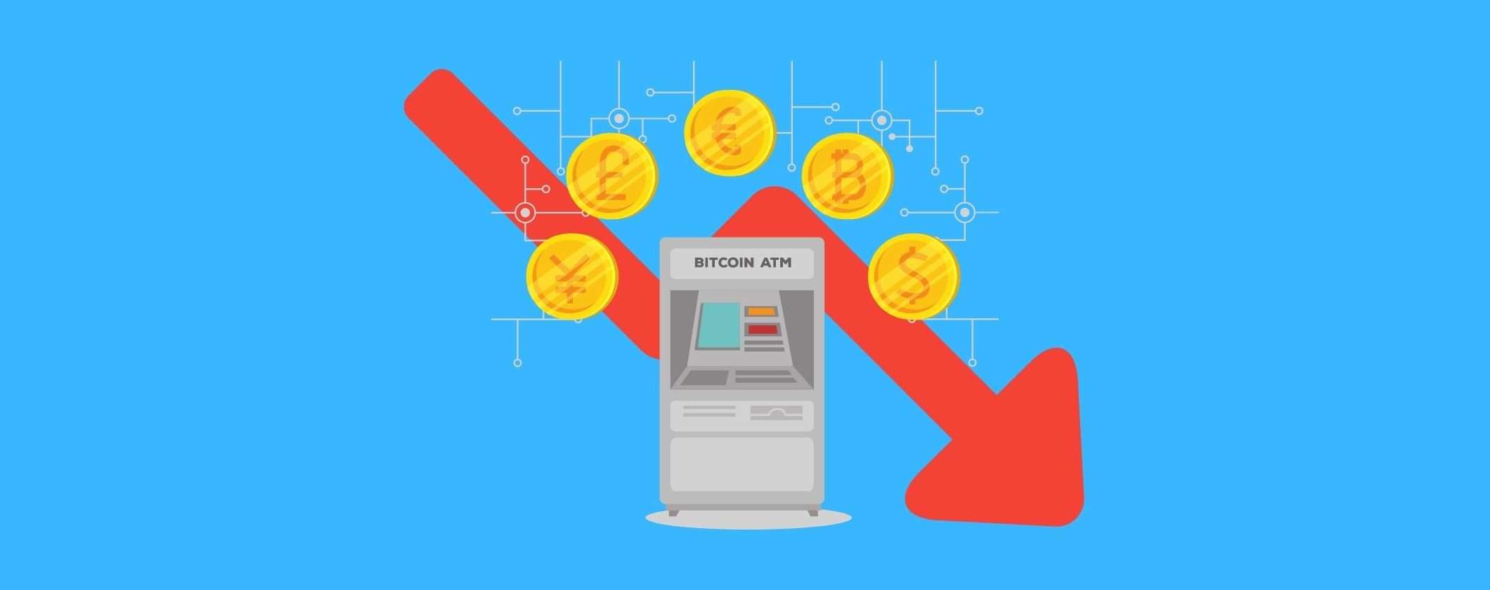 Bitcoin ATM: calano le installazioni: minimo storico a maggio