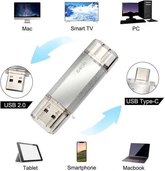 chiavetta USB 2 in 1