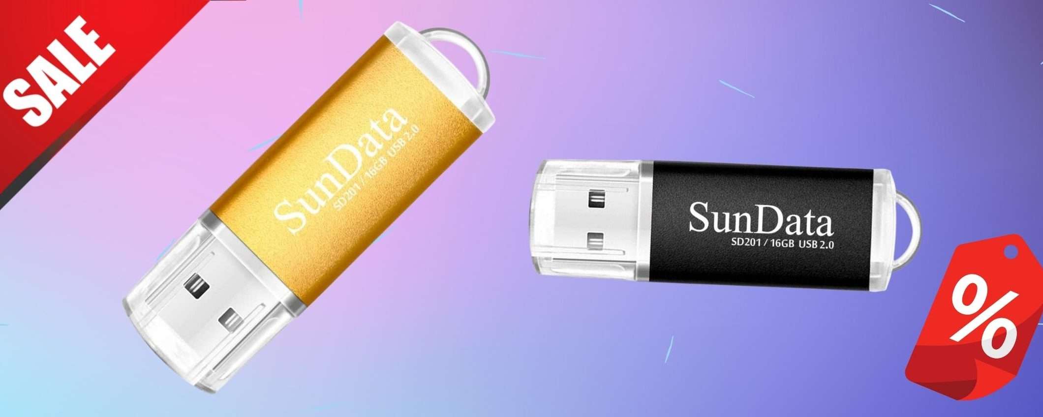 2 chiavetta USB, 32 GB e comodità da vendere: 8€ su Amazon