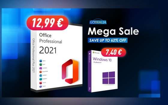 Windows a soli 6 €, Office 2021 a soli 12,99 € su Godeal24
