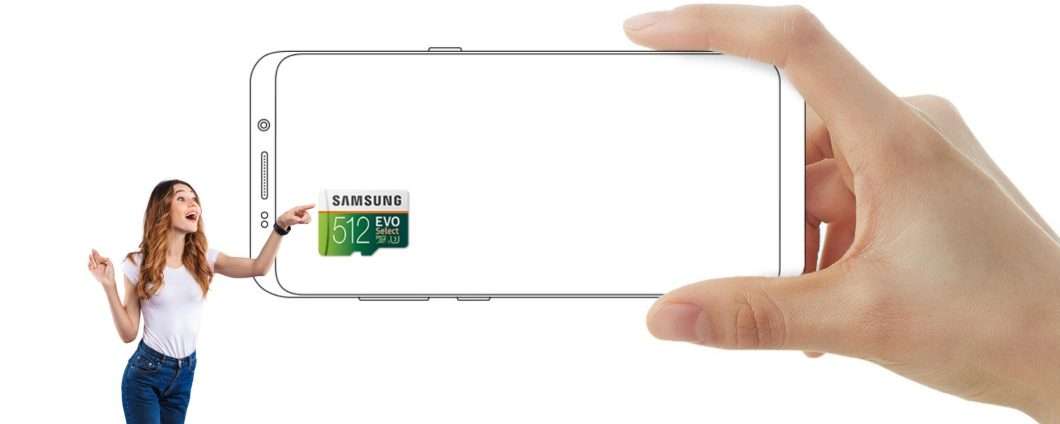 MicroSD Samsung EVO Select 512GB a un prezzo folle su Amazon