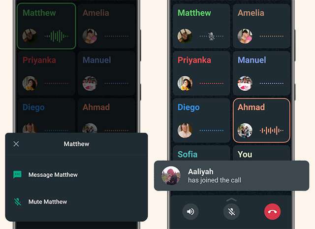 Le nuove funzionalità di WhatsApp per le chiamate vocali di gruppo