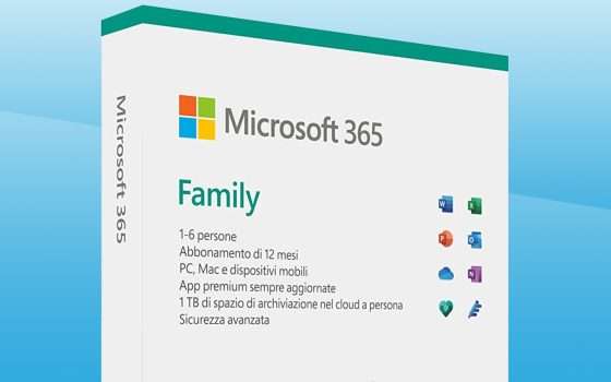 Microsoft 365 Family: sconto 50% al Prime Day