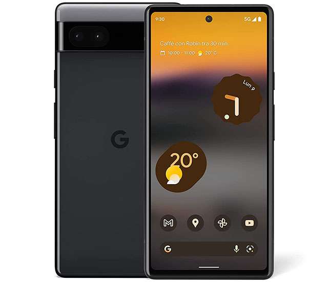 Lo smartphone Pixel 6a (Grigio Carbonio)