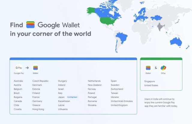 Google Wallet - paesi