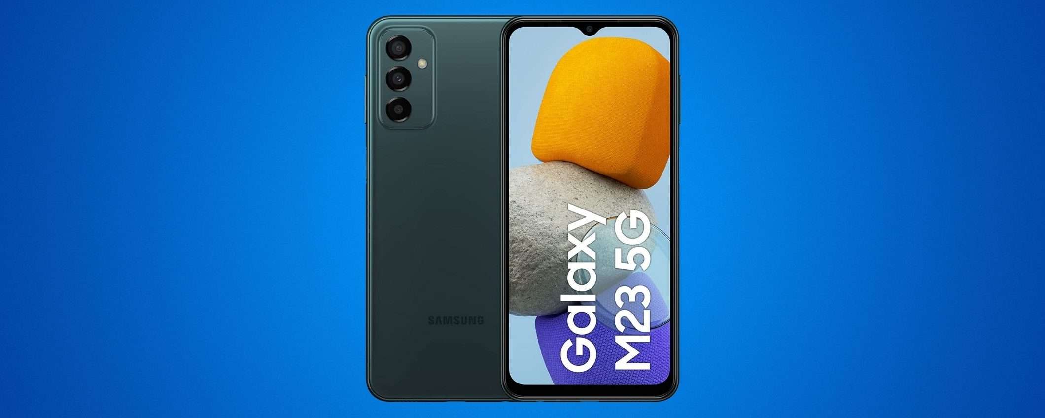 Samsung Galaxy M23: minimo storico su Amazon, risparmi 80 euro